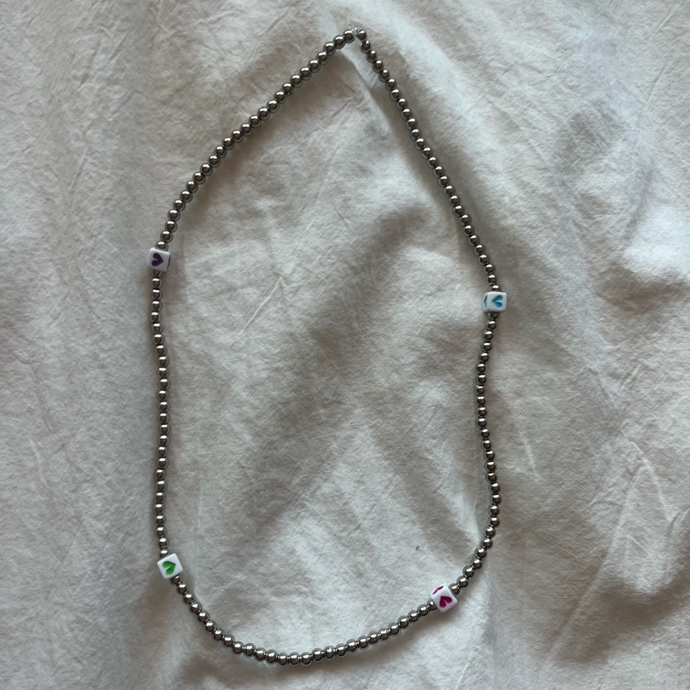 Silver Hearts Necklace